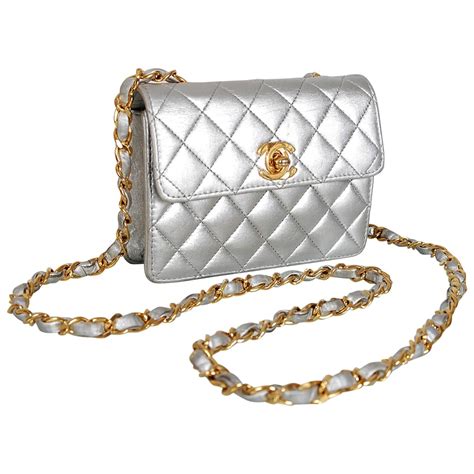 chanel purse 1990|vintage Chanel quilted shoulder bag.